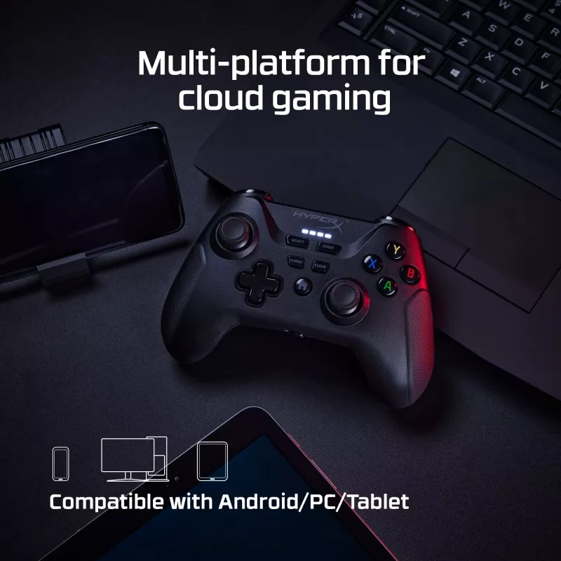 HyperX Clutch – bezdrôtový herný ovládač (čierna) – mobilné zariadenia/PC