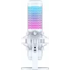 HyperX QuadCast S - USB mikrofón (bielo-sivá) - RGB osvetlenie