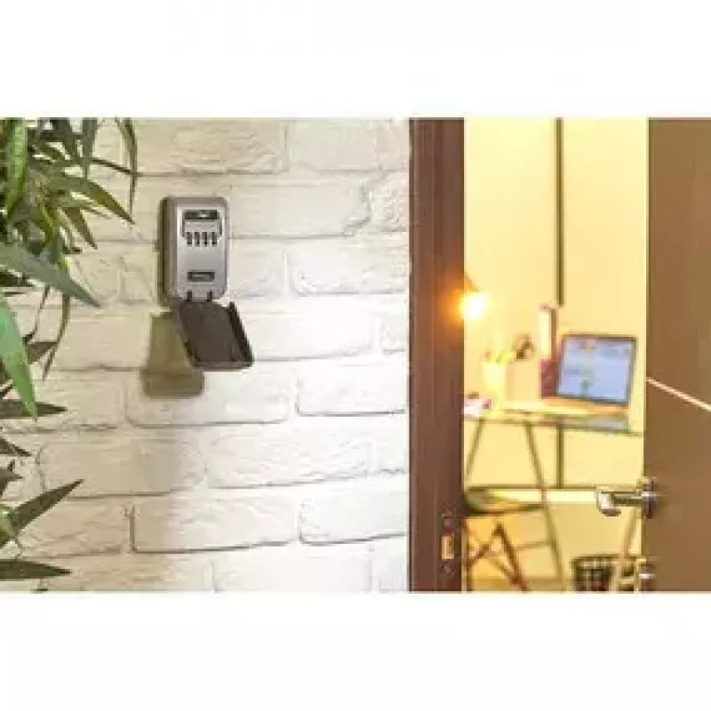 Nástenný trezor MASTER LOCK stredný osvetlený otočný gombík kľúčový trezor Select Access® sivá