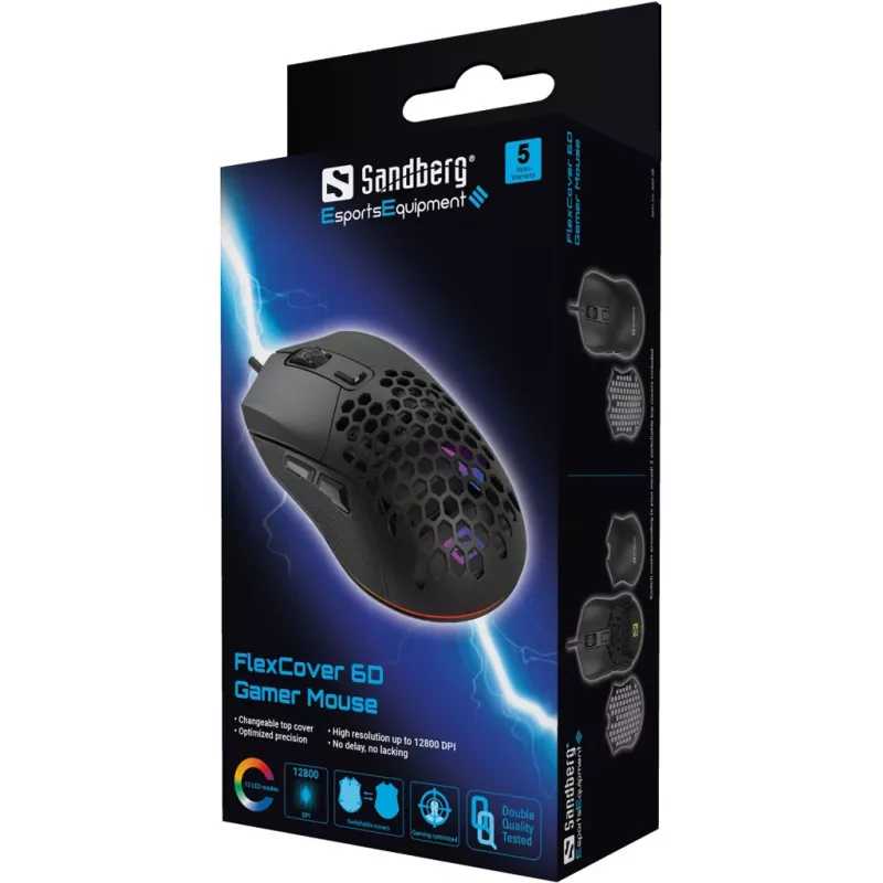Sandberg FlexCover 6D myš USB Type-A