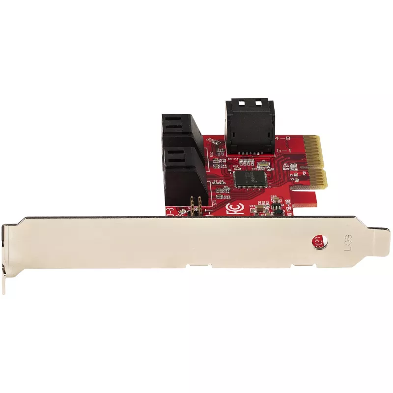 StarTech.com SATA PCIe karta – 6-portová PCIe SATA rozširujúca karta – 6 Gbit/s – Low/Full Profile – naskladané SATA konektory – ASM1166 Non-RAID – PCI Express na SATA konvertor
