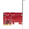 StarTech.com SATA PCIe karta – 6-portová PCIe SATA rozširujúca karta – 6 Gbit/s – Low/Full Profile – naskladané SATA konektory – ASM1166 Non-RAID – PCI Express na SATA konvertor