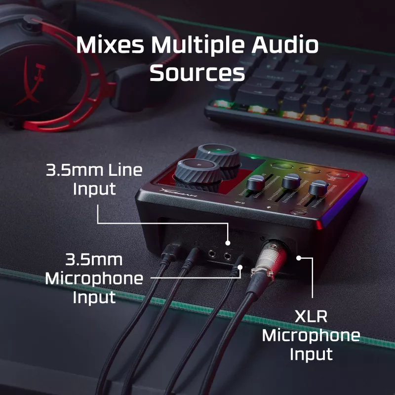 Audio mixér HP HyperX 73C12AA 20 - 20000 Hz 32 - 600 Ω