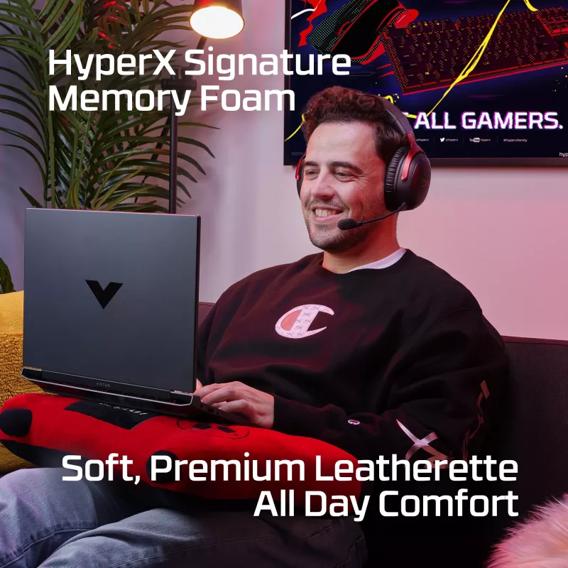 HyperX Cloud III Wireless - herný headset, čierna; červená, Čína, okolo uší, uzavretý, aktívny, 155 mm