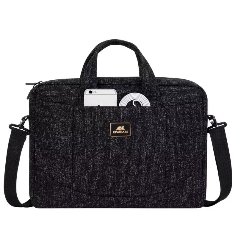 Cez rameno taška Rivacase 7931 39,6 cm 15,6 palca čierna biela