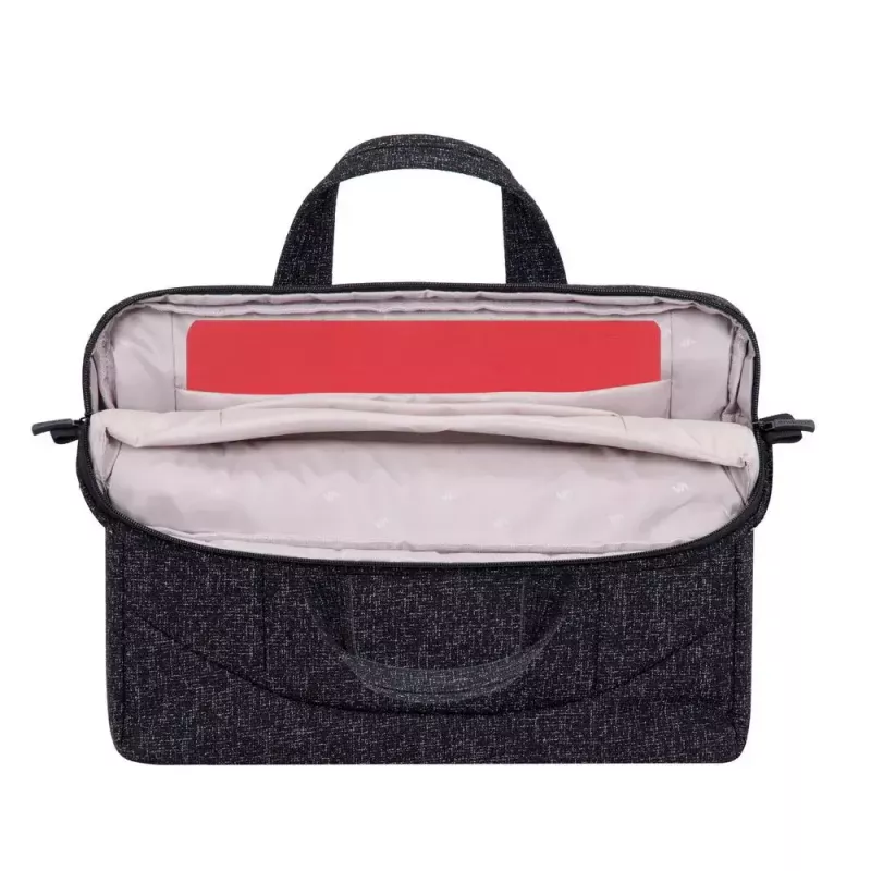Cez rameno taška Rivacase 7931 39,6 cm 15,6 palca čierna biela