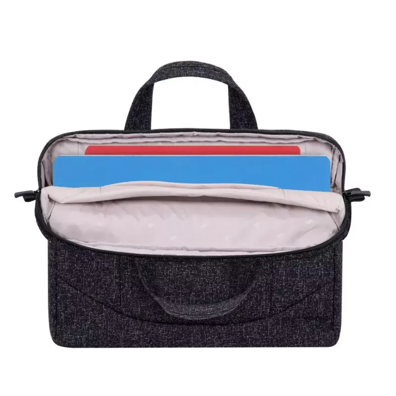 Cez rameno taška Rivacase 7931 39,6 cm 15,6 palca čierna biela
