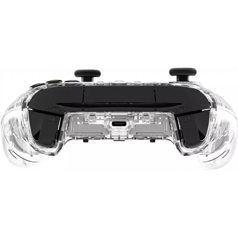 HyperX Clutch Gladiate – káblový herný RGB ovládač – Xbox, gamepad, Xbox One, Xbox Series X, káblový, USB, USB Type-A, USB Type-C, transparentný