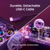 HyperX Clutch Gladiate – káblový herný RGB ovládač – Xbox, gamepad, Xbox One, Xbox Series X, káblový, USB, USB Type-A, USB Type-C, transparentný