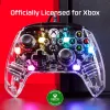 HyperX Clutch Gladiate – káblový herný RGB ovládač – Xbox, gamepad, Xbox One, Xbox Series X, káblový, USB, USB Type-A, USB Type-C, transparentný