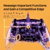 HyperX Clutch Gladiate – káblový herný RGB ovládač – Xbox, gamepad, Xbox One, Xbox Series X, káblový, USB, USB Type-A, USB Type-C, transparentný