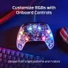 HyperX Clutch Gladiate – káblový herný RGB ovládač – Xbox, gamepad, Xbox One, Xbox Series X, káblový, USB, USB Type-A, USB Type-C, transparentný
