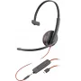 HP Poly Blackwire C3215 monaurálny headset + prenosná taška (Bulk), káblový, kancelária/callcentrum, 87 g, headset, čierna