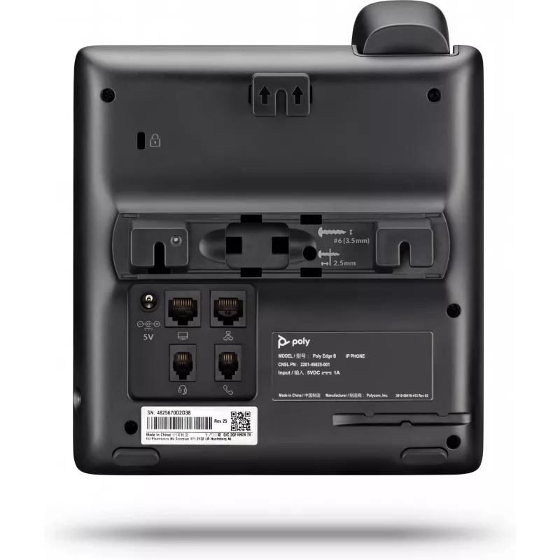 HP Poly Edge B20 82M83AA IP telefón, PoE, SIP, 8 liniek, drôtové slúchadlo, čierny