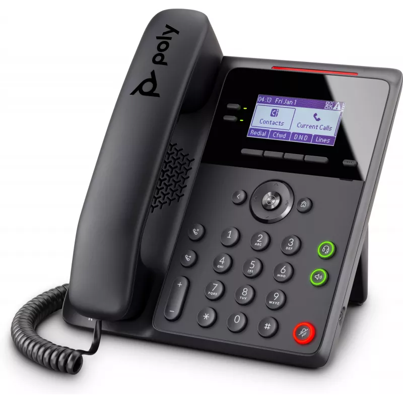 HP Poly Edge B20 82M83AA IP telefón, PoE, SIP, 8 liniek, drôtové slúchadlo, čierny