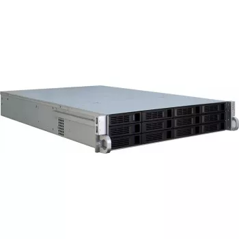 Serverová skriňa Inter-Tech IPC 2U-2412 rack čierna, strieborná
