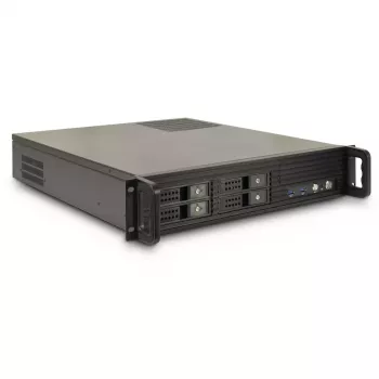 Serverový rack Inter-Tech 2U-2504 čierna 480x527x89mm 60mm ventilátor