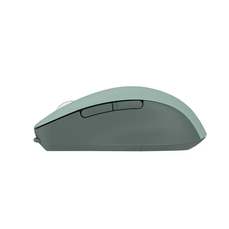 Myš ASUS SmartO MD200 Silent Plus – obojručná RF Wireless + Bluetooth, optická 4200 DPI, 6 tlačidiel, zelená