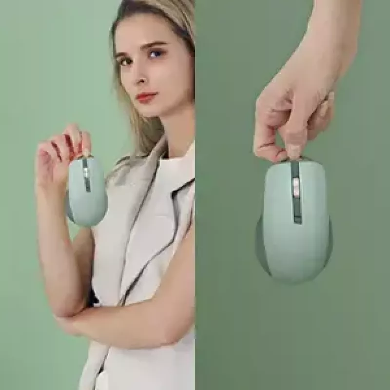 Myš ASUS SmartO MD200 Silent Plus – obojručná RF Wireless + Bluetooth, optická 4200 DPI, 6 tlačidiel, zelená