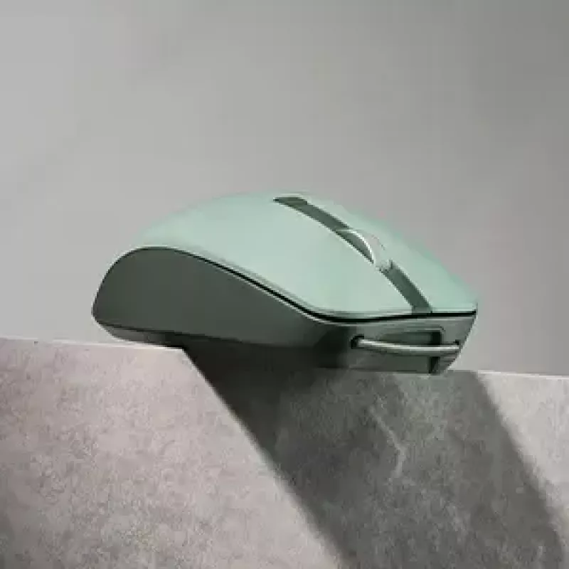 Myš ASUS SmartO MD200 Silent Plus – obojručná RF Wireless + Bluetooth, optická 4200 DPI, 6 tlačidiel, zelená