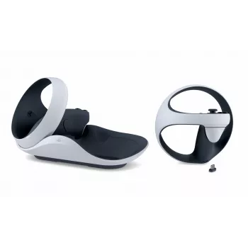 Nabíjacia stanica Sony 9480693 pre herný ovládač — PlayStation 5, 5,1 V/2,8 A, čierna/biela, 241×136×58 mm