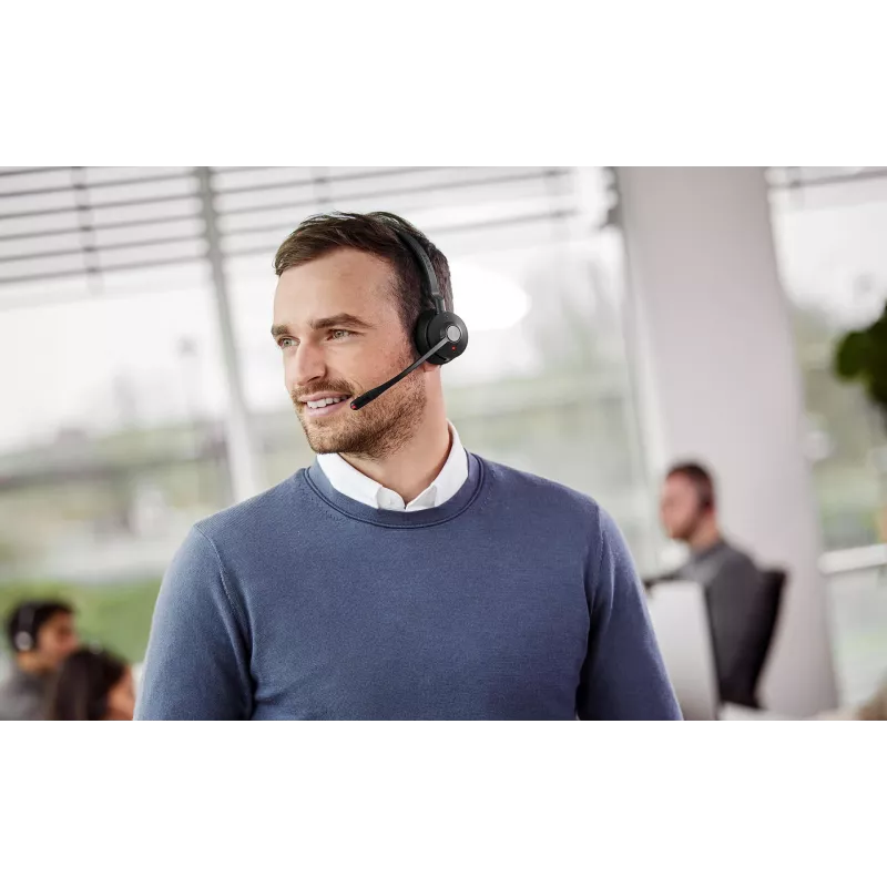 Jabra Engage 55 MS Stereo headset bezdrôtový s hlavovým mostom kancelária/call centrum USB Type-A čierny