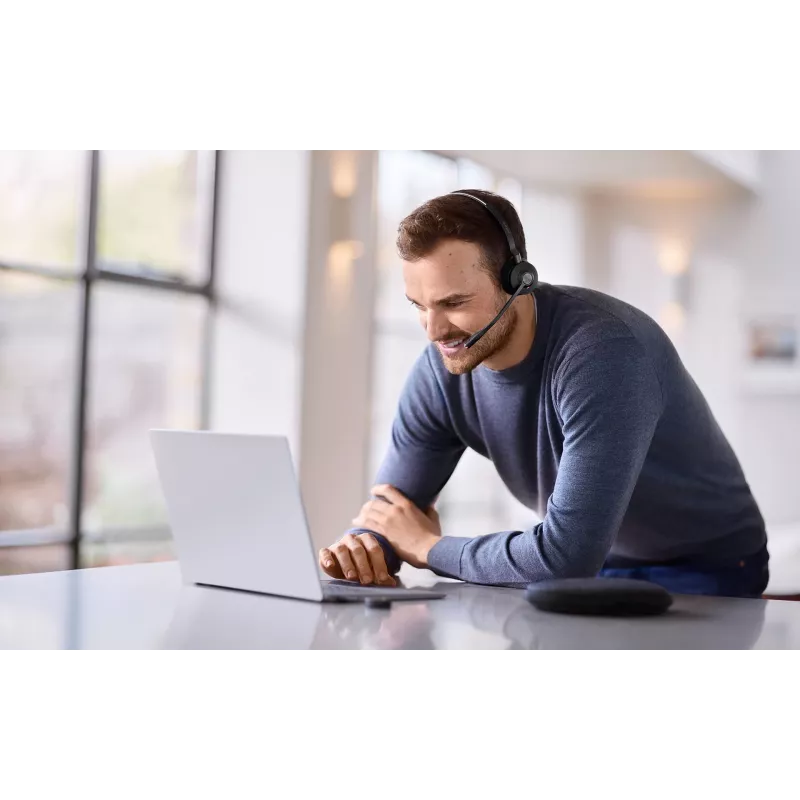 Jabra Engage 55 MS Stereo headset bezdrôtový s hlavovým mostom kancelária/call centrum USB Type-A čierny