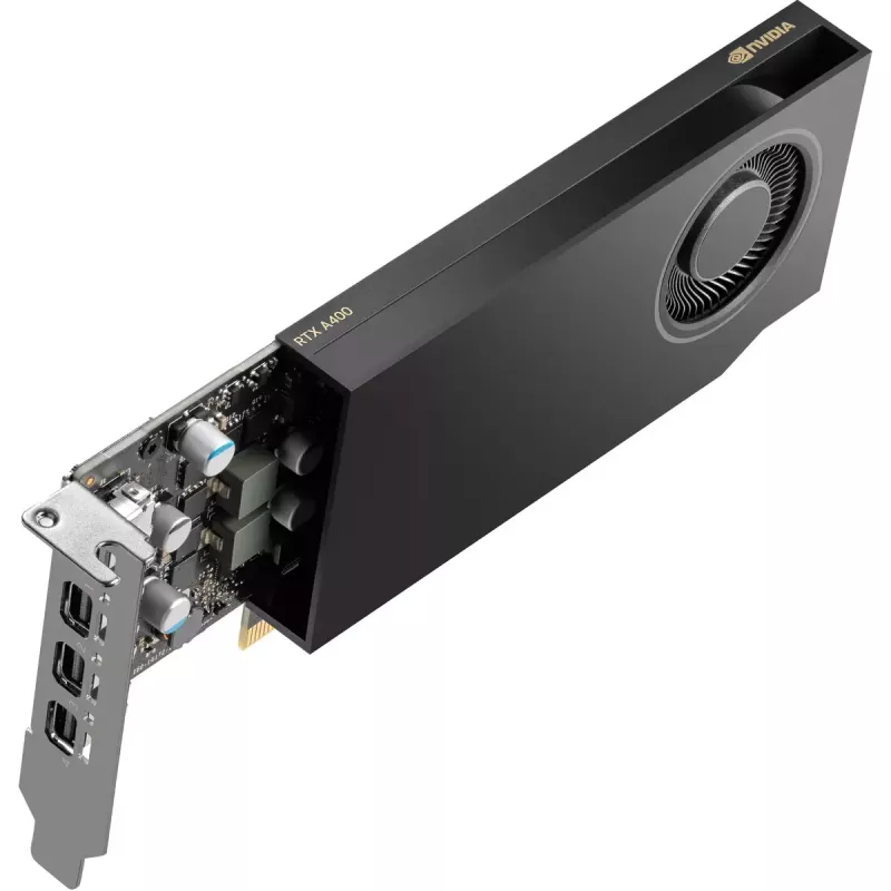 HP NVIDIA RTX A400 4GB GDDR6 grafická karta, 4x Mini DisplayPort (9U277AA)