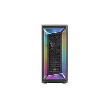 PC skriňa AEROCOOL Interstellar Midi-Tower čierna — ATX, podporuje až do 362 mm GPU, 163 mm CPU chladič, 3x120/360 mm predný radiátor