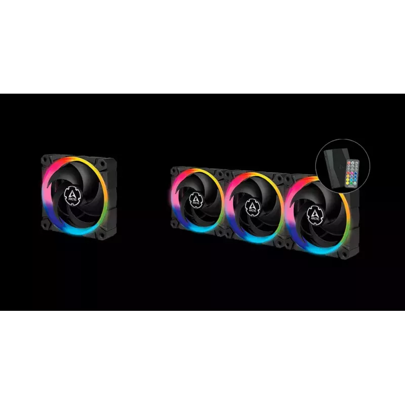 ARCTIC BioniX P120 A-RGB tlakovo optimalizovaný 120-mm ventilátor s A-RGB