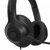 Targus AEH102GL headset káblový s hlavovým mostom hovory/hudba USB Type-A čierna