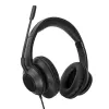 Targus AEH102GL headset káblový s hlavovým mostom hovory/hudba USB Type-A čierna