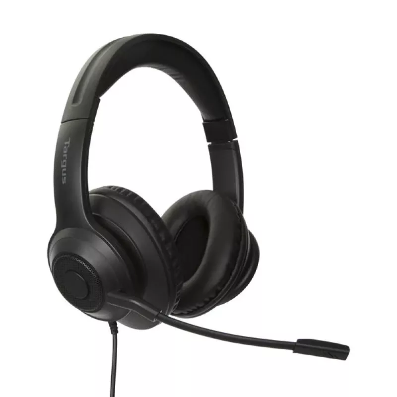 Targus AEH102GL headset káblový s hlavovým mostom hovory/hudba USB Type-A čierna