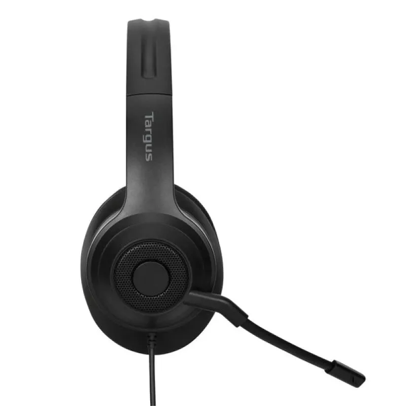 Targus AEH102GL headset káblový s hlavovým mostom hovory/hudba USB Type-A čierna
