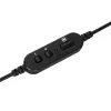 Targus AEH102GL headset káblový s hlavovým mostom hovory/hudba USB Type-A čierna