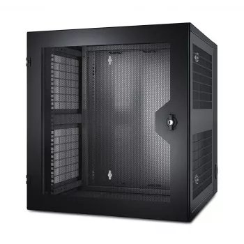 APC NetShelter 13U nástenný rack skriňa s vetranými dverami obojstranne otvárateľnými serverovej hĺbky