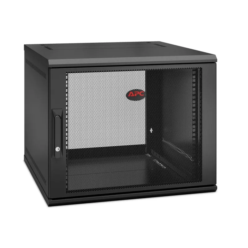 APC NetShelter WX AR109SH6, 9U, 19-palcový patch panel, nástenná montáž, predmontovaný, 600 mm hĺbka