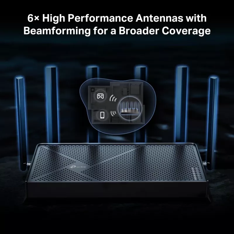 TP-Link Archer BE400 WLAN router 2.5 Gigabit Ethernet Dual-Band (2,4 GHz / 5 GHz) čierny