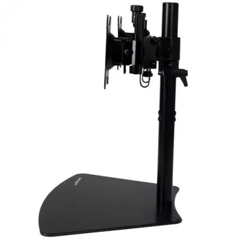 StarTech.com stojan na dva monitory – horizontálny – čierny, voľne stojaci, 8 kg, 61 cm (24 palcov), 100 x 100 mm, nastaviteľná výška, čierny
