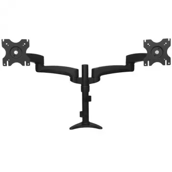 StarTech.com stolový držiak na dva monitory - nastaviteľný, svorka, 13,6 kg, 30,5 cm (12 palcov), 61 cm (24 palcov), 100 x 100 mm, čierny