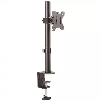 StarTech.com stolový držiak na jeden monitor – robustná stĺpová montáž pre jednu obrazovku, do 8 kg, VESA kompatibilný – ergonomický, výškovo nastaviteľný držiak monitora – stolová svorka/priechodka stola