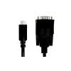 LogiLink AU0051A sériový adaptérový kábel USB-C na RS232 (DB9), 1,2 m, čierny