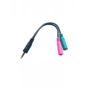 Microconnect AUDALS015 audio kábel 0,25 m 3,5 mm 2 x 3,5 mm čierny