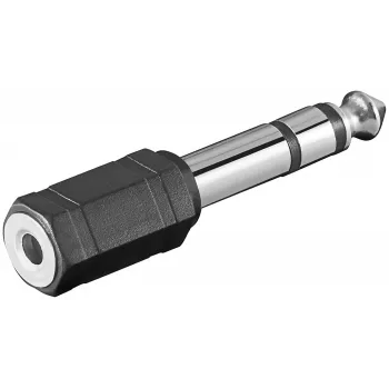 Káblový adaptér Microconnect AUDANR 6,3 mm na 3,5 mm čierny