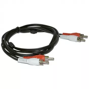 Microconnect AUDCC2 audio kábel 1,5 m 2 x RCA čierny