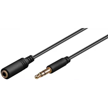 Microconnect AUDLG05G audio kábel 0,5 m 3,5 mm čierny