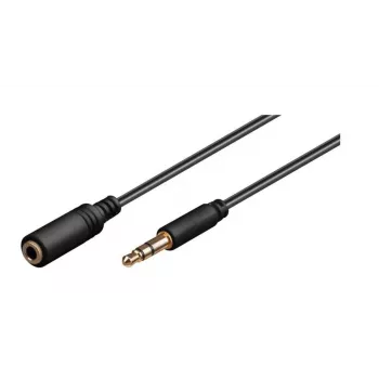Microconnect AUDLG5G audio kábel 5 m 3,5 mm čierny