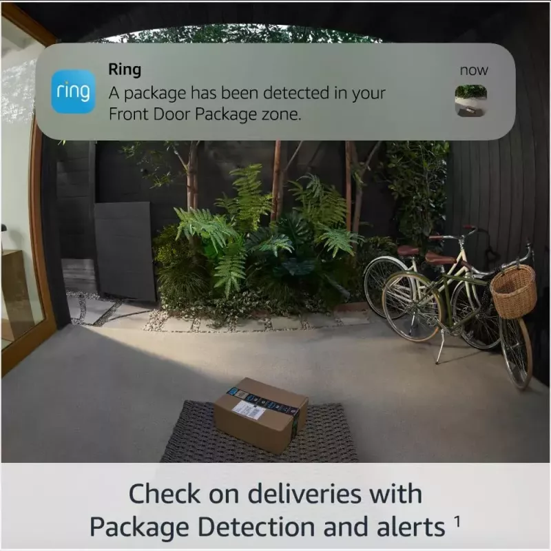 Amazon Ring Battery Video Doorbell Pro B0B2BNM4PV inteligentný video zvonček, Wi-Fi, HD+ video, nočné videnie, obojsmerný zvuk