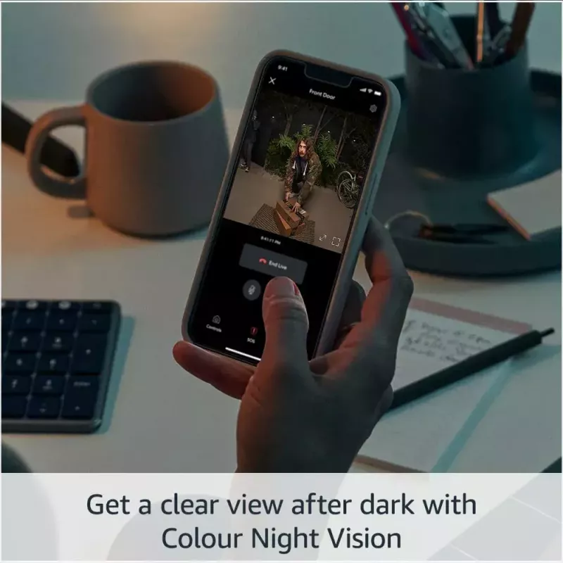 Amazon Ring Battery Video Doorbell Pro B0B2BNM4PV inteligentný video zvonček, Wi-Fi, HD+ video, nočné videnie, obojsmerný zvuk