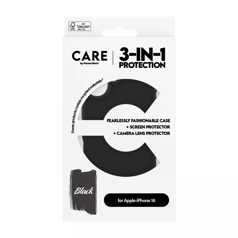 3-in-1 balenie puzdro PanzerGlass CARE by Fashion iPhone 16